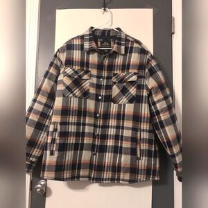 Men's Plaid Cotton fully Lined & Quilted‎ Pockets Size XL